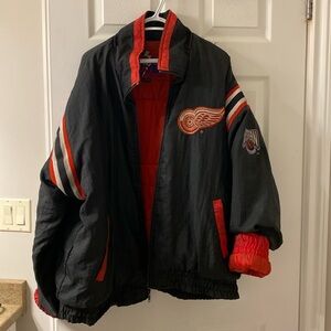 Pro Player vintage 90s Detroit red wings western conference bomber jacket